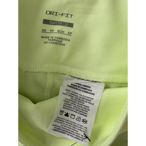 Nike Advantage Dri-FIT Tennis Shorts Women's Barely Volt/Black Elastic Waist New - Picture 5 of 16
